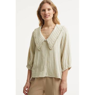 Soaked In Luxury gestreepte top Jules ecru/zwart