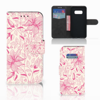 Samsung Galaxy S10e Hoesje Pink Flowers