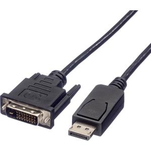 ROLINE DisplayPort Kabel DP Male - DVI Male (24+1), zwart, 1 m