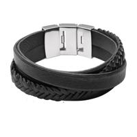 Fossil armband JF02079040 Vintage Casual zwart