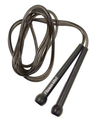 Fitness-Mad springtouw 300 cm vinyl zwart