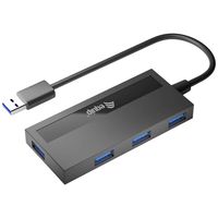 Equip 128956 USB 3.2 Gen 1-hub 4 poorten Zwart