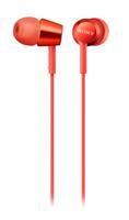 Sony MDR-EX155AP Headset In-ear 3,5mm-connector Rood