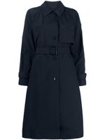 Woolrich trench à patch logo - Bleu