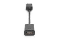 Digitus DB-340415-002-S DisplayPort-kabel DisplayPort / HDMI Aansluitkabel DisplayPort-stekker, HDMI-A-bus 0.20 m Zwart Afgeschermd (dubbel), Afgeschermd - thumbnail