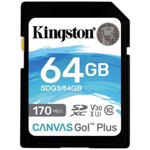 Kingston Technology 64GB SDXC Canvas Go Plus 170R C10 UHS-I U3 V30