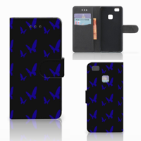 Huawei P9 Lite Telefoon Hoesje Vlinder Patroon