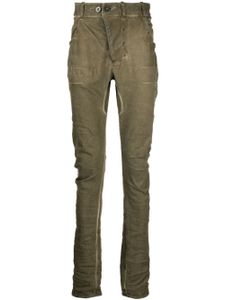 Boris Bidjan Saberi jean skinny à coupe sarouel - Vert