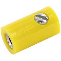 econ connect HOK25GE Miniatuur-rondconnector Koppeling, recht Geel 1 stuk(s) Bulk