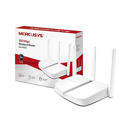 MERCUSYS 300 Mbps Wireless N router met drie 5dBi antennes, plug & play, geen configuratie nodig (MW305R)