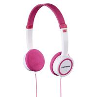 Thomson Kinderhoofdtelefoon On Ear (geluidssterkte 85 dB, ultralicht, speciale pasvorm voor kinderhoofden) roze