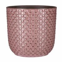 Mica Decorations Plantenpot - keramiek - roze - 21 x H20 cm   -