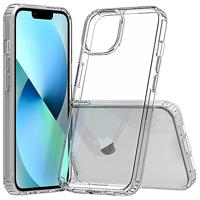 JT Berlin Pankow-Clear beschermhoes compatibel met Apple iPhone 14 (schokabsorberend TPU-frame, krasbestendige achterkant van acrylglas, anti-vingerafdrukcoating) transparant