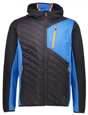 CMP outdoorjas Hybrid heren polyester zwart/blauw CMP outdoorjas Hybrid heren polyester zwart/blauw
