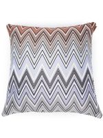 Missoni Home coussin Birmingham à motif zig-zag en jacquard - Bleu