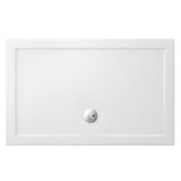 Crosswater Showertray lage douchebak 70x150x3.5cm rechthoek acryl wit ST0R70X150