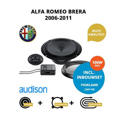 Premium speakers voor Alfa Romeo Brera 2006-2011 - Voordeuren Premium speakers voor Alfa Romeo Brera 2006-2011 - Voordeuren