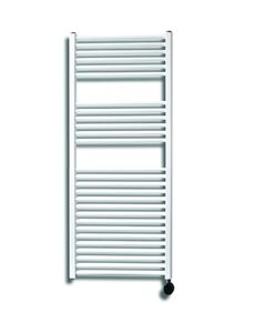 Sanicare elektrische design radiator 45x112cm wit met thermostaat rechts zwart