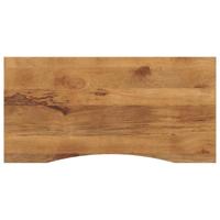 vidaXL Bureaublad met ronding 140x50x2,5 cm massief ruw mangohout