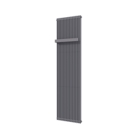 Vipera Corrason enkele badkamerradiator 50 x 180 cm centrale verwarming antraciet grijs zijaansluiting 1.649W