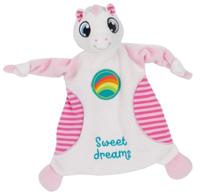 Nici knuffeldoekje eenhoorn Fyala 28 x 24 cm polyester roze