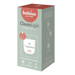 Bolsius Clean Light Zero Navulling 2 Stuks Wit