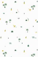 Roommate behang Tropical wit 1000 x 53 cm