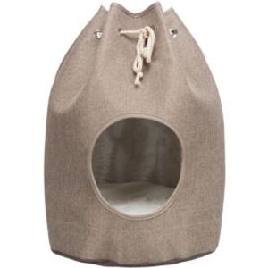 TRIXIE KATTENMAND SCHUILPLAATS NELLI LICHTBRUIN / WIT-TAUPE 40X40X55 CM