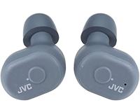 JVC HA-A10T-HU Truly Draadloze in-ear Bluetooth hoofdtelefoon met memory foam oorstukken, kleur misty-grijs (waterdicht IPX5, 4 + 10 uur batterijduur)
