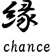 Chance Japans teken - Muursticker