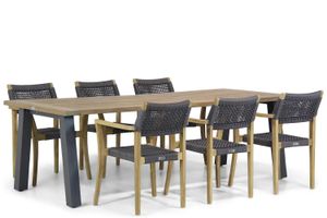 Lifestyle Dallas/Glasgow 240 cm dining tuinset 7-delig