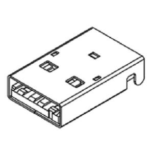 Universal Serial Bus Stekker 480372100 Molex 1 stuk(s)