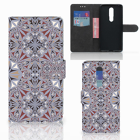 Nokia 3.1 Plus Bookcase Flower Tiles