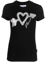 Philipp Plein t-shirt à ornements en cristal - Noir