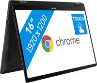 ASUS Chromebook Flip CX5 CX5601FBA-MC0193 Intel® Core™ i3 i3-1215U 40,6 cm (16") Touchscreen WUXGA 16 GB LPDDR4x-SDRAM 128 GB SSD Wi-Fi 6 (802.11ax) ChromeOS Grijs - thumbnail