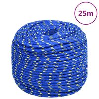 Boottouw 6 mm 25 m polypropyleen blauw