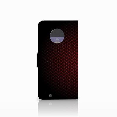Motorola Moto G6 Telefoon Hoesje Geruit Rood
