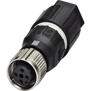 Phoenix Contact 1521601 Sensor/actuator connector, niet geassembleerd M12 Aantal polen (sensoren): 4 Bus, recht 1 stuk(s)