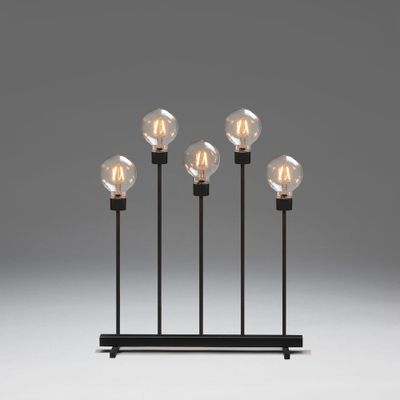Konstsmide 3963-710TR LED-raamhanger Barnsteen LED Zwart Energielabel: F (A - G) Dimbaar