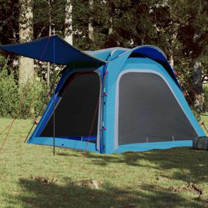 Tent 4-persoons 240x221x160 cm 185T taft blauw