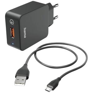 Hama USB-oplader 19.5 W Binnen, Thuis Uitgangsstroom (max.) 3000 mA Aantal uitgangen: 1 x USB-A