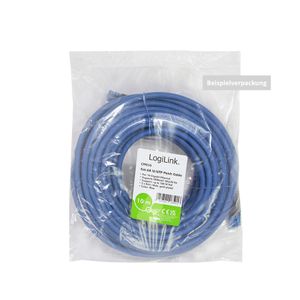 LogiLink CPP001 RJ45 Netwerkkabel, patchkabel CAT 6A U/UTP 1 m Blauw Vlambestendig, Halogeenvrij, Met anti-kniktule, Snagless, Vergulde steekcontacten 1 stuk(s)