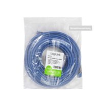 LogiLink CPP001 RJ45 Netwerkkabel, patchkabel CAT 6A U/UTP 1 m Blauw Vlambestendig, Halogeenvrij, Met anti-kniktule, Snagless, Vergulde steekcontacten 1 stuk(s) - thumbnail