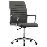 vidaXL Kantoorstoel draaibaar stof antracietkleurig