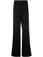 Lanvin pantalon en laine à couple ample - Noir