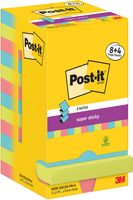 Post-It Super Sticky Z-Notes Cosmic, 90 vel, ft 76 x 76 mm, 8 + 4 GRATIS - thumbnail