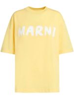 Marni t-shirt en coton à logo imprimé - Jaune