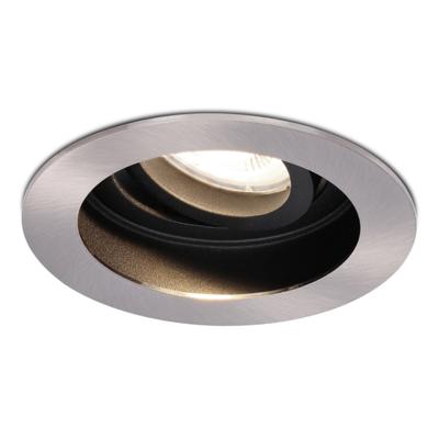 Mesa LED inbouwspot - GU10 5 Watt 400 lumen - 4000K neutraal wit - Dimbaar - verzonken - Rond - Kantelbaar - IP20 Voor binnen - RVS