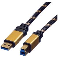 ROLINE GOLD USB 3.2 Gen 1 kabel, type A-B, 1,8 m - thumbnail