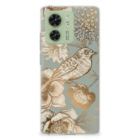 TPU Case voor Motorola Edge 40 Vintage Bird Flowers